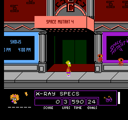 The Simpsons Bart vs the Space Mutants screenshot 3 for NES